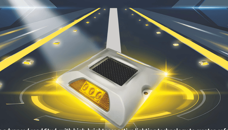 Edge line Stud: High-Brightness Solar Powered Road studs