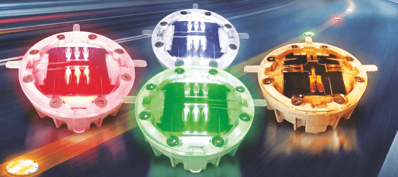 Embedded Solar LED Road Stud, with GPS technology