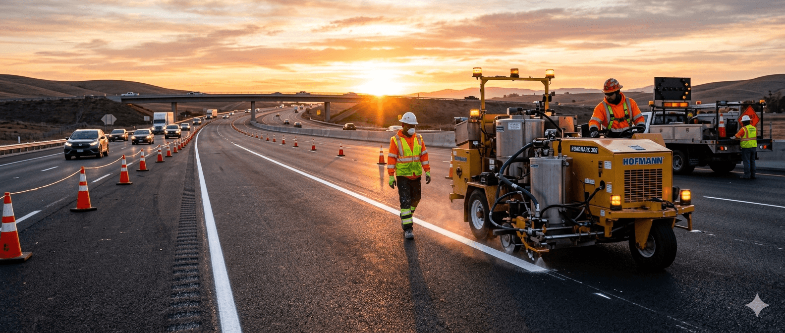 دهانات الطرق: التقنيات الحديثة في طلاء وتخطيط الطرق لسلامة مرورية أعلى