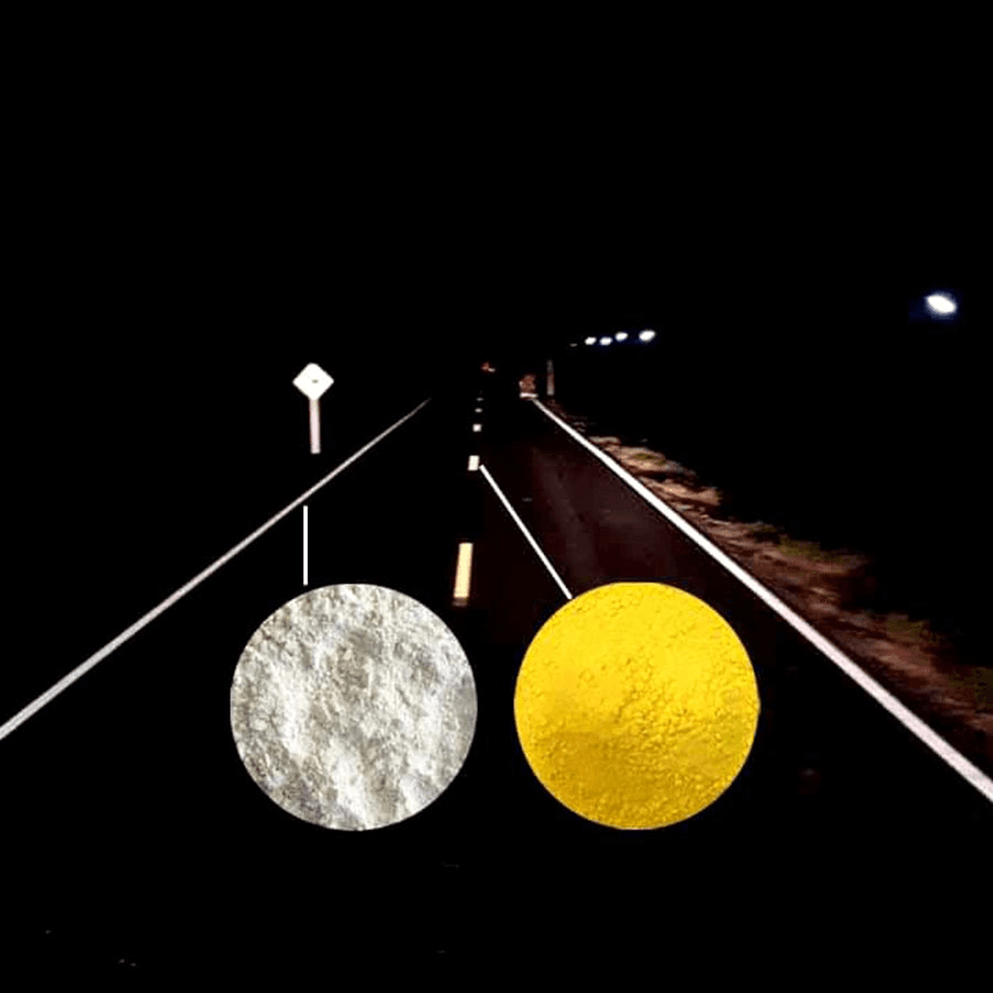 Thermoplastic Road Marking - White & Yellow